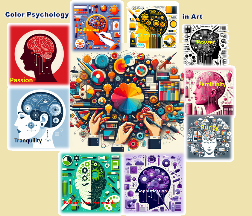 Color psychology in art