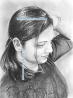 Pencil sketch drawing on paper