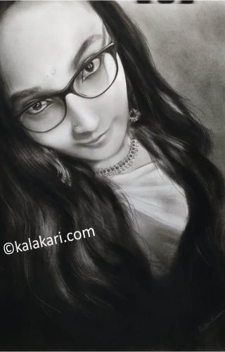 Charcoal sketch from photo