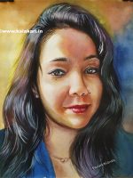 Watercolour portrait painting, Picture to water colour portrait painting